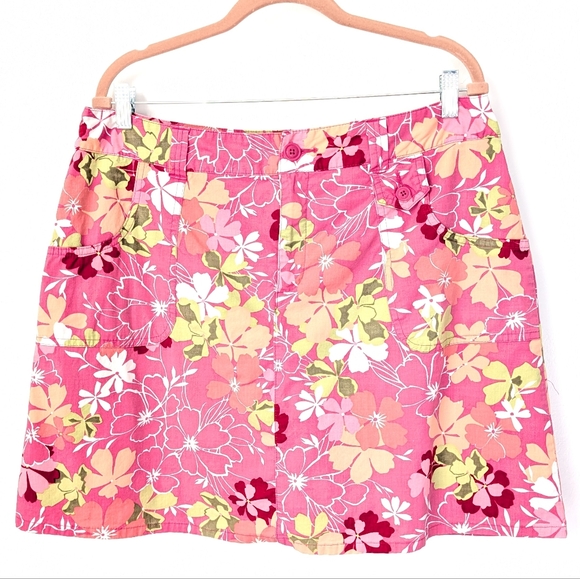 White Stag Stretch Floral Prints Pink Skort - Picture 1 of 4